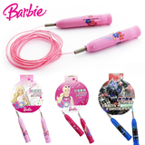 包邮儿童跳绳正品Barbie芭比卡通弹力安全跳绳螺旋塑柄绳长可调节