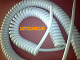 弹簧线/螺旋电缆/弹簧线缆/电源线 PU耐磨 1*2.5 不拉伸30cm