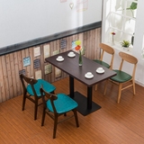 西餐厅椅子 咖啡店实木椅子 奶茶店实木桌椅子 西餐厅餐桌椅组合