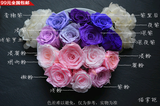 【粉与紫】中大号 永生花批发礼盒手工制作花材玫瑰保鲜花 猫掌柜