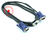 迈拓维矩 KVM线 USB双并线 两并线KVM切换器专用线 USB+VGA 1.5米