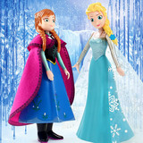 冰雪奇缘艾莎安娜迪士尼公主音乐公仔爱莎女孩娃娃Frozen玩具包邮