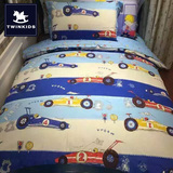 全棉卡通床单儿童四件套 男孩1.5m床品被套床上纯棉1.2米床三件套