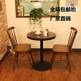 仿实木休闲餐椅现代北欧日式简约温莎椅西餐咖啡厅酒店休闲铁艺