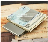 不锈钢金属钱夹 随身EDC创意钞票夹 男士商务纸币夹 票据零钱夹子