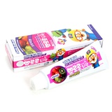 韩国进口正品宝露露宝宝儿童牙膏纯天然低氟水果味456-12岁90g