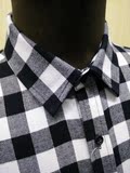 2016秋冬新款男棉格子衬衫定制款样衣仅1件高品质长袖衬衫包邮