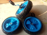 儿童三轮车专用轮子脚踏车轮胎童车大前轮后轮带轴承发泡轮配件