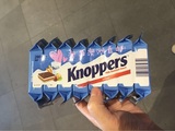 澳洲直邮 knopers德国牛奶榛子巧克力威化饼干 8包一组/200克