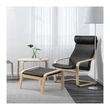 ◆轶菲宜家代购◆IKEA 波昂 单人沙发/扶手椅  斯米帝 黑色