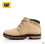 CAT秋冬季中帮牛皮户外休闲男鞋短靴经典款黄靴P711780C4C