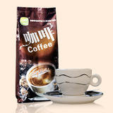 采集自然丝滑拿铁香甜咖啡粉 三合一速溶黑咖啡1千克袋装即冲即饮