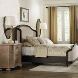 美式乡村新古典婚床软体床欧式实木雕刻软包床法式别墅样板房家具
