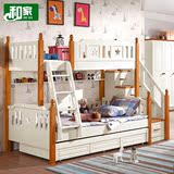 环保儿童高低床子母床双层床上下床1.2/1.5米男女孩三层床组合床
