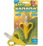 现货 美版Baby banana香蕉宝宝软牙胶硅胶婴儿牙刷无BPA 1段