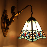 蒂凡尼壁灯走廊过道阳台卫生间创意彩色玻璃艺术温馨床头镜前壁灯
