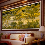 清明上河图十字绣全景新款客厅2米3米6米大幅山水画挂画风景印花