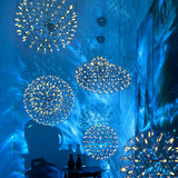北欧简约现代星球吊灯Led球形个性创意花火卧室酒店大堂客餐厅灯