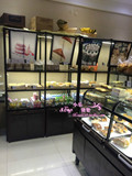 铁艺面包柜展示柜蛋糕饼干模型玻璃柜台铁艺中岛货架超市食品货架