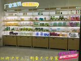 生态板木纹化妆品展示柜免漆板面膜柜韩国护肤品柜产品展柜陈列柜