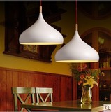 北欧餐厅吧台饭厅灯具 简约现代风格创意个性日式黑白色单头吊灯