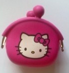hello kitty糖果色硅胶零钱包手拿包女式 硬币包 可爱小钥匙包