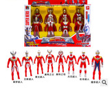 包邮奥特曼英雄小超人儿童机器人模型玩具8只盒装宇宙英雄大合体
