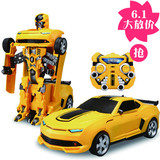 新款大黄蜂战神遥控变身擎天柱变形金刚4汽车机器人模型儿童玩具