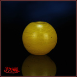 10128=天珠唐球缠丝玛瑙珠子勒子南红:西藏 清代鸡油黄老琉璃珠子
