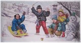 国画人物画字画办公室正品横幅原稿朝鲜画人优惠儿童童趣包邮名家