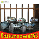 陶瓷花盆个性美观古典中国风椭圆形渐变上釉室内桌面多肉栽培花器