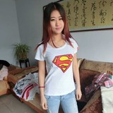 学生装宽松少女clot短袖T恤夏装2012新款潮服韩版女装超人半袖