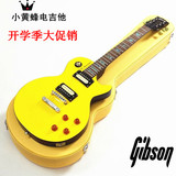 终极三国小黄蜂电吉他 吉普森Gibson 东城卫黄色LP电吉他