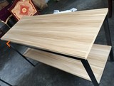 钢木桌厨房切菜桌操作台双层三层桌储物钢木餐桌简易长桌包邮定做