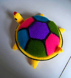 手工毛线编织玩具小乌龟和玫瑰花 diy玩具玩偶儿童生日礼物礼品
