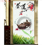 中式茶道玄关背景墙装饰画茶馆茶楼茶叶店茶文化背景墙壁纸壁画