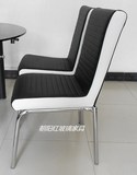 yf60 现代 时尚 电镀钢架+黑白加厚坐靠 配套餐椅