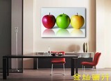 现代时尚水果装饰画3色苹果壁画 餐厅无框画单幅挂画壁画家居家饰