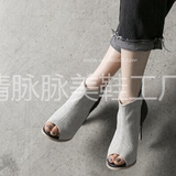 韩国正品代购guelder品牌专柜女靴鱼嘴裸靴短靴细跟高跟马丁靴鞋