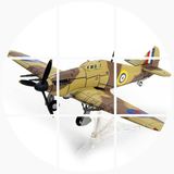 1:72 fov飓风战斗机二战飞机模型军事模型合金拼装航模摆件