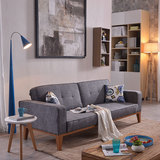 北欧布艺沙发日式沙发组合小户型可拆洗棉麻沙发客厅多功能沙发床