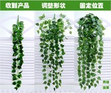 壁挂仿真植物假花藤条批发藤蔓水管道装饰绿植墙空调塑料树叶绿萝