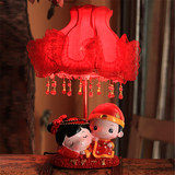 婚庆台灯卧室婚房床头灯红色创意结婚礼物实用婚庆摆件婚房装饰品