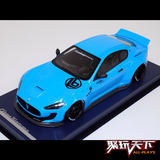 AutoBarn 1:18 LB WORKS改装 玛莎拉蒂GT BabyBlue蓝 汽车模型