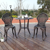 户外阳台桌椅组合休闲椅子欧式茶几三四件套别墅花园露台铸铝桌椅