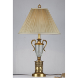 全铜台灯欧式复古创意简约装饰台灯宜家卧室书房床头台灯奖杯设计