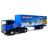 俊基1:43瑞典加长货柜集装箱运输车套装儿童玩具汽车模型2240-01