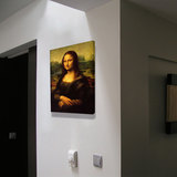 客厅现代简约装饰画餐厅单幅竖玄关画走廊壁画 世界名画喷绘油画