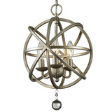 美式法式复古铁艺圆球水晶吊灯创意餐厅卧室样板房吊灯简约工业灯