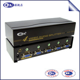 VGA分配器 分屏器 共享器 音视频分配器  1进4出 450MHz CKL-104S
